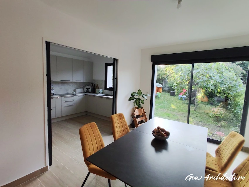 Extension Maison - Vue de la cuisine